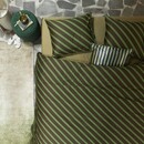 VT wonen vtwonen Dekbedovertrek Diagonal Green   240x200/220 cm