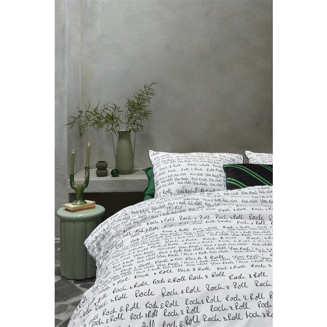 vtwonen Dekbedovertrek Rock&Roll Black   240x200/220 cm vtwonen Dekbedovertrek Rock&Roll Black   240x200/220 cm