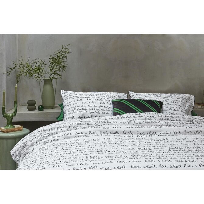 vtwonen Dekbedovertrek Rock&Roll Black   240x200/220 cm vtwonen Dekbedovertrek Rock&Roll Black   240x200/220 cm