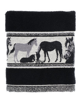 Bunzlau Castle keukendoek Horse black 53x60