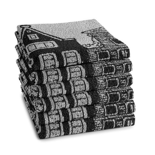 DDDDD DDDDD keukendoek canal 50x55 black afbeelding