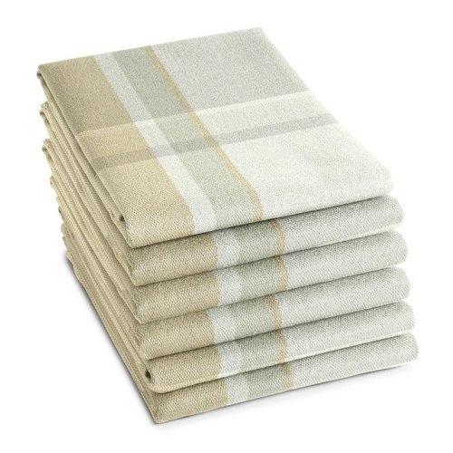 DDDDD theedoek Madras - 60x65 cm - Cream - 6 stuks