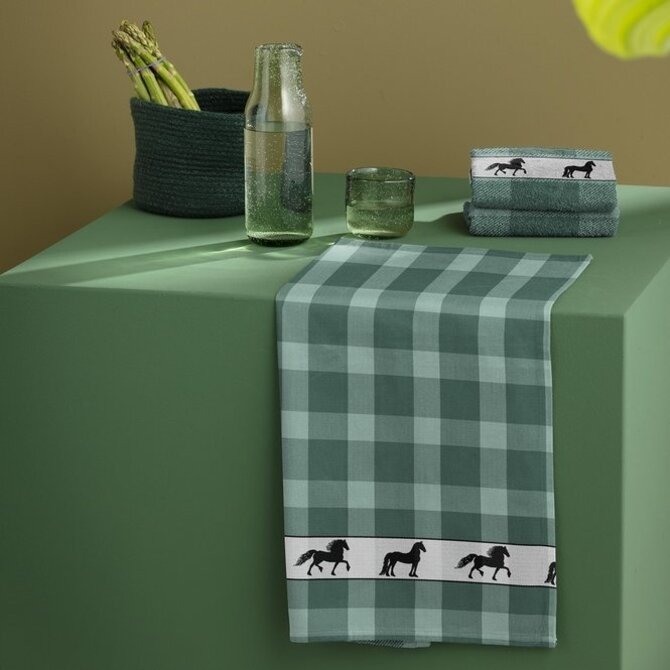 DDDDD theedoek shanti 60x65 green