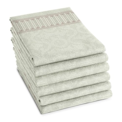 DDDDD theedoek Lysse - 60x65 cm - Cream - 6 stuks