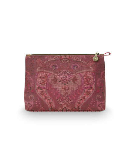 Pip Cosmetic Bag Combi Kyoto Festival Dark Pink 26x18x7.5cm/22x13x1cm