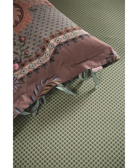 Pip Studio Suki  topper fitted sheet 160x200 cm Pocket depth: 25 Olijfgroen