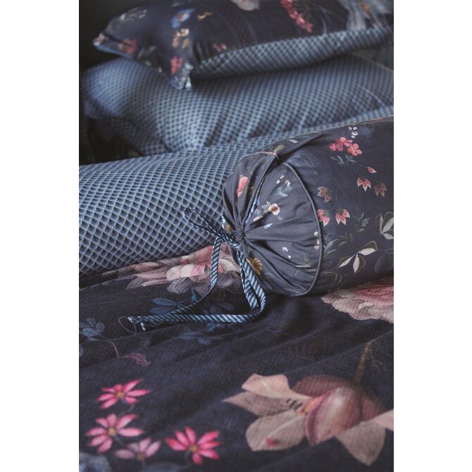 Pip Studio Tokyo Bouquet Roll Cushion Dark Blue 22x70 cm