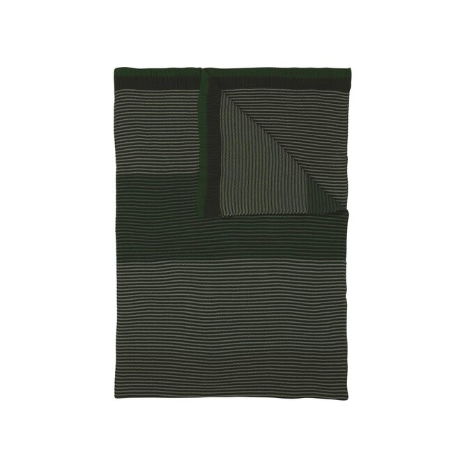 Pip Studio Blockstripe Throw Green 130x170 cm