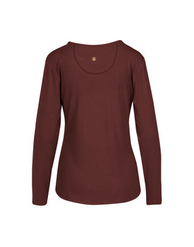 Pip Studio Tom Long Sleeve Solid Brown/Red L