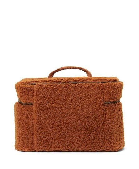 Essenza Tracy Teddy Beauty Case L: 25 - W: 17 - H: 17 Leather brown