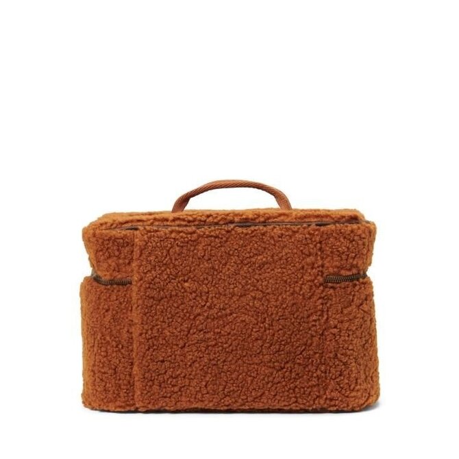 Essenza Tracy Teddy Beauty Case L: 25 - W: 17 - H: 17 Leather brown