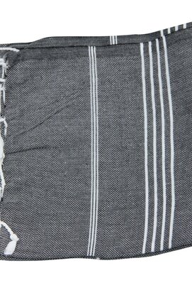 Hamamdoek 100%katoen 100x180cm Antraciet