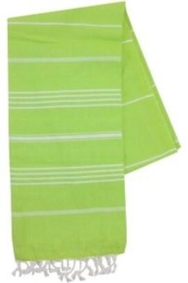 Hamamdoek 100%katoen 100x180cm Limegroen