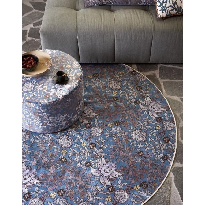 Essenza Ophelia carpet 180rond Midnight swim