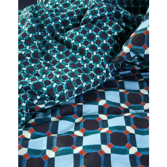 Essenza Teade Duvet dekbedovertrek 2p set 240x220 Nightblue