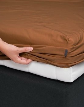 Essenza Minte hoeslaken 90x210 Leather brown