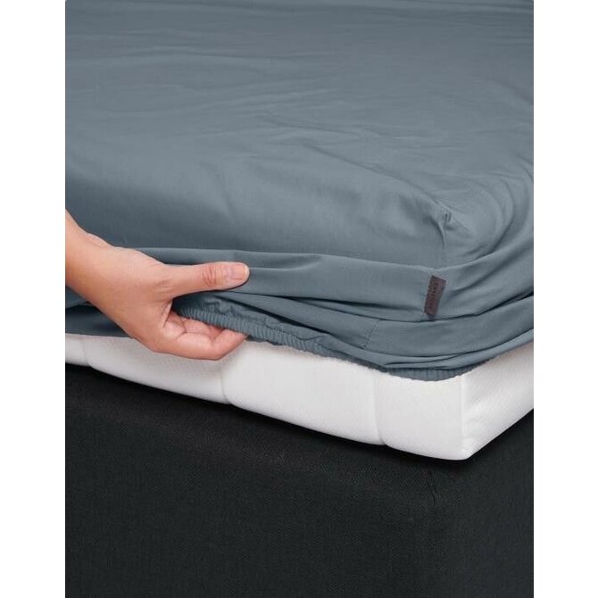 Essenza Minte hoeslaken 200x200 Denim