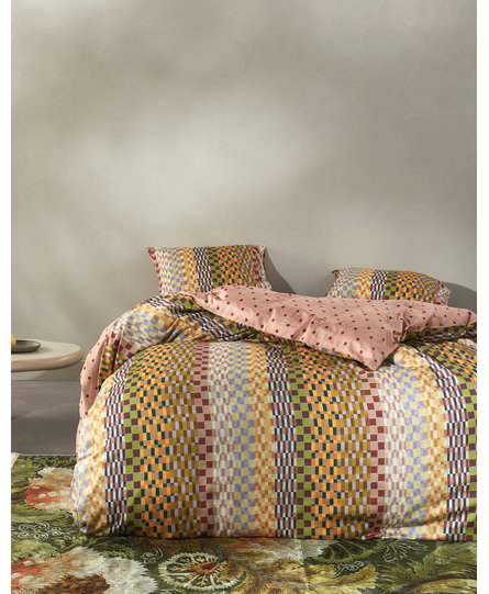 Essenza Stach Duvet dekbedovertrek 2p set 240x220 Antique pink