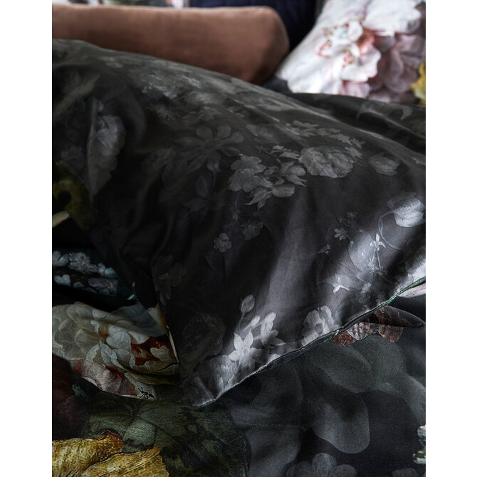 Essenza Fleur Festive Duvet dekbedovertrek 1p set 140x220 Blooming black