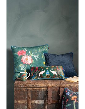 Pip Studio Cushion Quilted Dark Blue 50x50cm