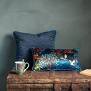 Pip Studio Pip Studio Cushion Quilted Dark Blue 50x50cm