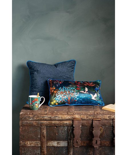 Pip Studio Cushion Quilted Dark Blue 50x50cm