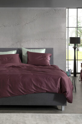 Zo Home Satinado Dekbedovertrek 200x200/220 Mauve Lilac