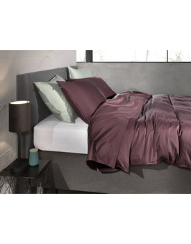 Zo Home Satinado Dekbedovertrek 200x200/220 Mauve Lilac