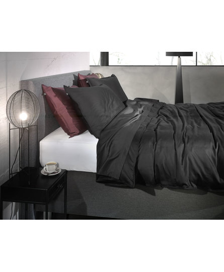 Zo Home Satinado Dekbedovertrek 140x200/220 Night Black