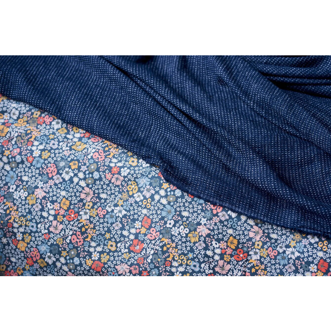 Vandyck PURE 65 satin flower 1-persoons (140x200/220) multi