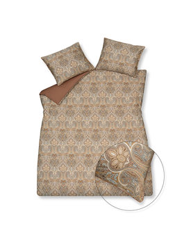 Vandyck HOME 96 printed sateen 1-persoons (140x200/220) toffee