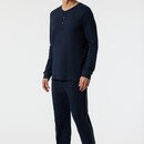 Schiesser Schiesser Pyjama Long dark blue 178109 54/XL