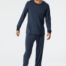 Schiesser Schiesser Pyjama Long dark blue 178114 50/M