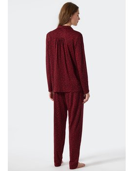 Schiesser Pyjama Long 178056 wine red 38/M