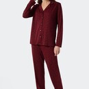 Schiesser Schiesser Pyjama Long 178056 wine red 46/3XL