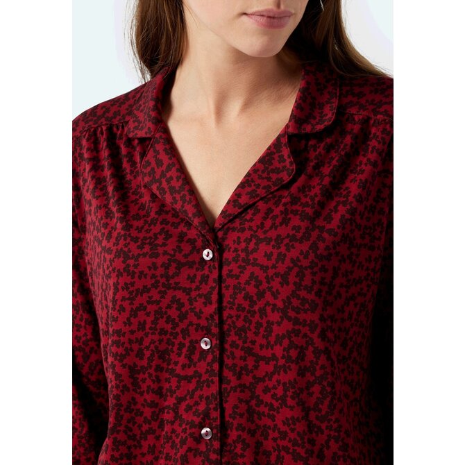 Schiesser Pyjama Long 178056 wine red 46/3XL