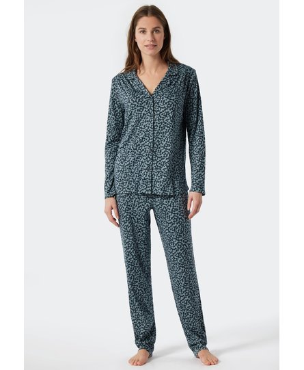 Schiesser Pyjama Long 178056 dark blue 40/L