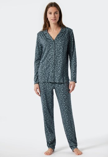 Schiesser Schiesser Pyjama Long 178056 dark blue 40/L