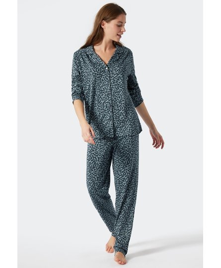 Schiesser Pyjama Long 178056 dark blue 46/3XL