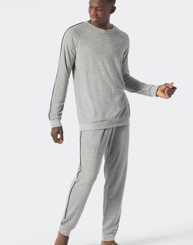 Schiesser Pyjama Long grey melange 178036 54/XL