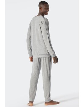 Schiesser Pyjama Long grey melange 178036 54/XL