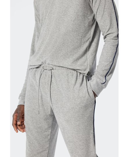 Schiesser Pyjama Long grey melange 178036 54/XL