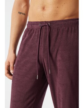 Schiesser Pyjama Long wine red 178036 50/M