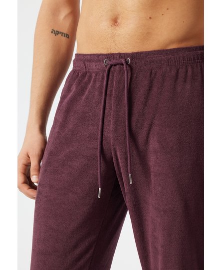 Schiesser Pyjama Long wine red 178036 50/M