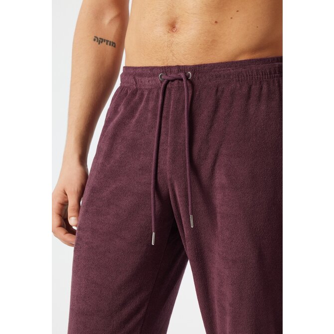 Schiesser Pyjama Long wine red 178036 56/XXL