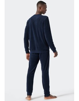 Schiesser Pyjama Long dark blue 178037 48/S