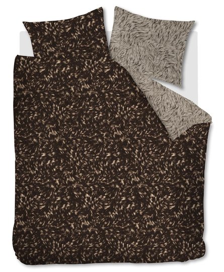 Rivièra Maison Fauxy Fur Dekbedovertrek 240x200/220 cm   Brown