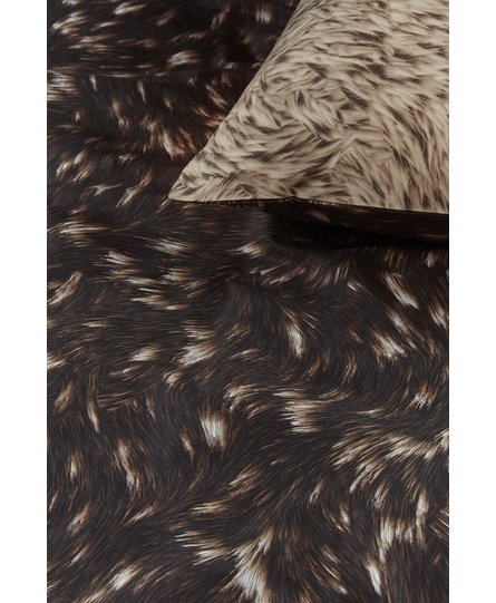 Rivièra Maison Fauxy Fur Dekbedovertrek 240x200/220 cm   Brown