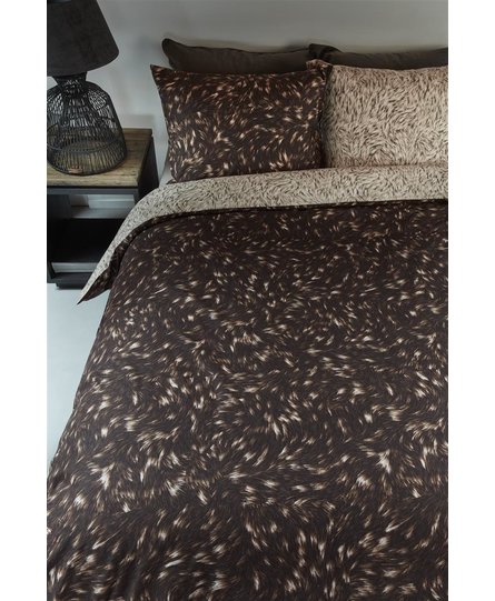 Rivièra Maison Fauxy Fur Dekbedovertrek 240x200/220 cm   Brown