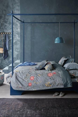 Pip Studio Fleur Grandeur Dekbedovertrek - Lits-jumeaux - 240x200/220 cm - Blue